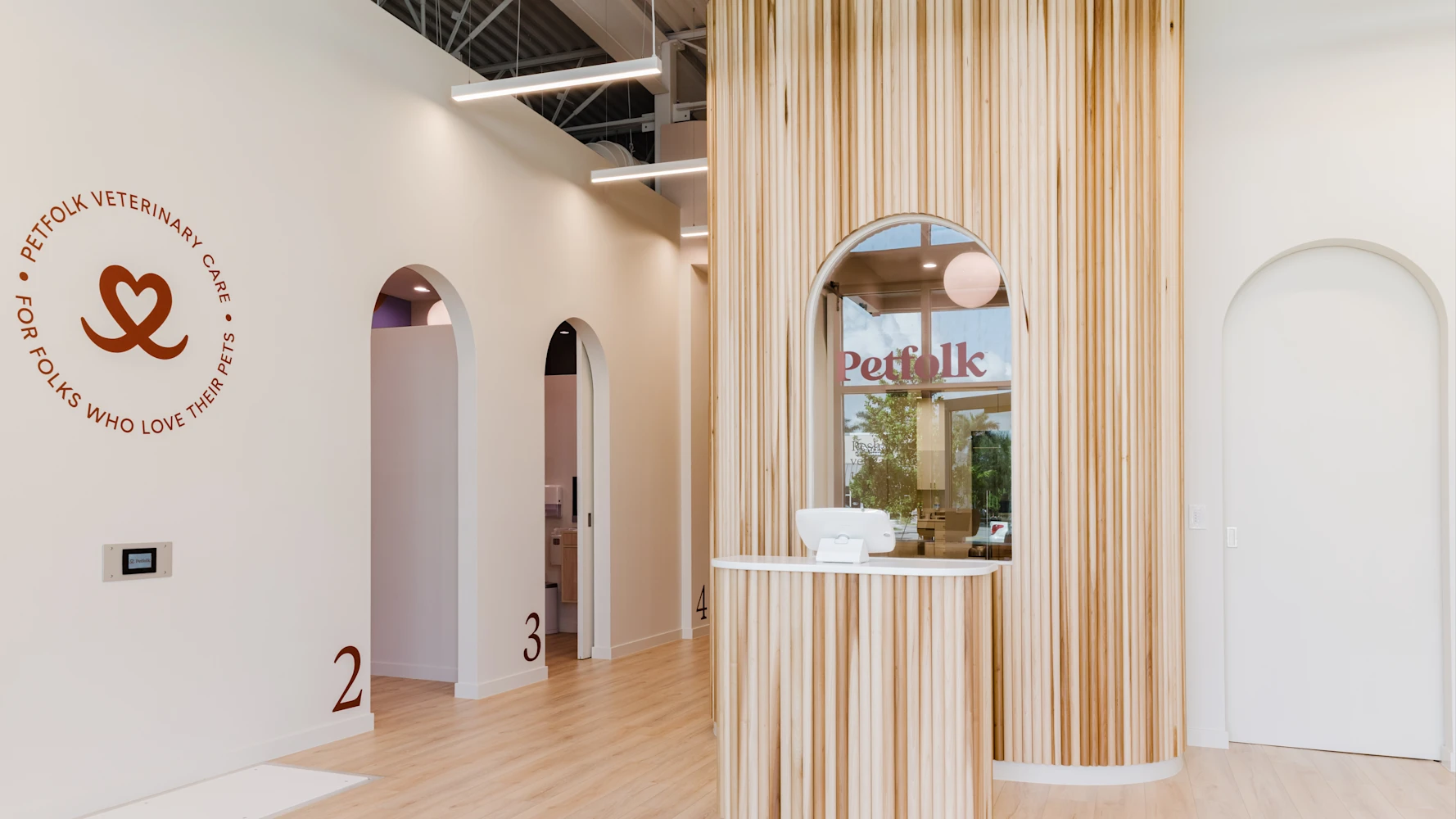 Petfolk Oviedo veterinary clinic millwork by Molina Custom Works